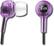 Front Standard. Logitech - LoudEnough Earbud Headphones - Plum.