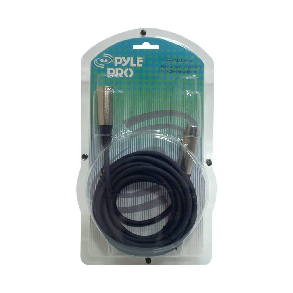 Front. PYLE - Pyle pro 15' Audio Cable - Black.