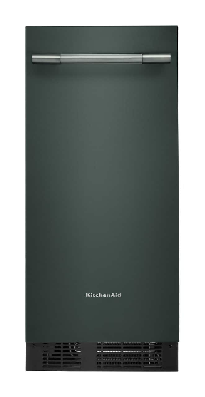 Front. KitchenAid - 15 inch 25-Lb. Ice Maker - Juniper.