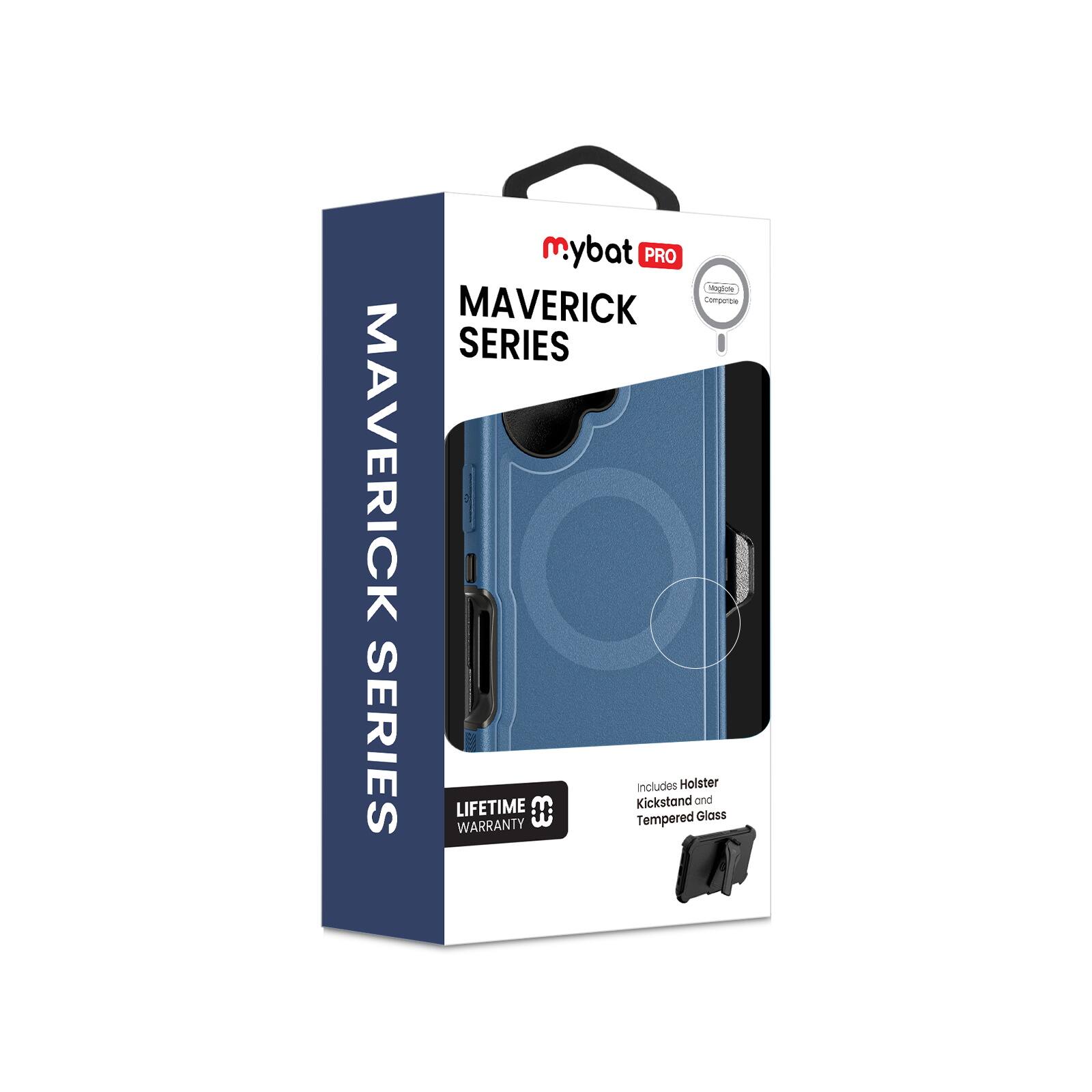 mybat PRO  
MAVERICK SERIES  

MAVERICK SERIES  

LIFETIME WARRANTY  

Includes Holster, Kickstand, and Tempered Glass