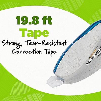 19.8 ft Tape  
Strong, Tear-Resistant Correction Tape