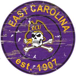 Fan Creations - ECU Pirates 23.5" Distressed Round Sign - Multicolor