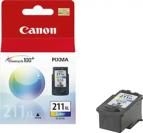 Front. Canon - 211 XL High-Yield - Ink Cartridge - Cyan/Magenta/Yellow.