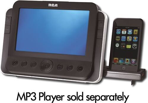 Angle Standard. RCA - AM/FM Dual-Alarm Clock Radio with Apple® iPod® and iPhone® Dock.