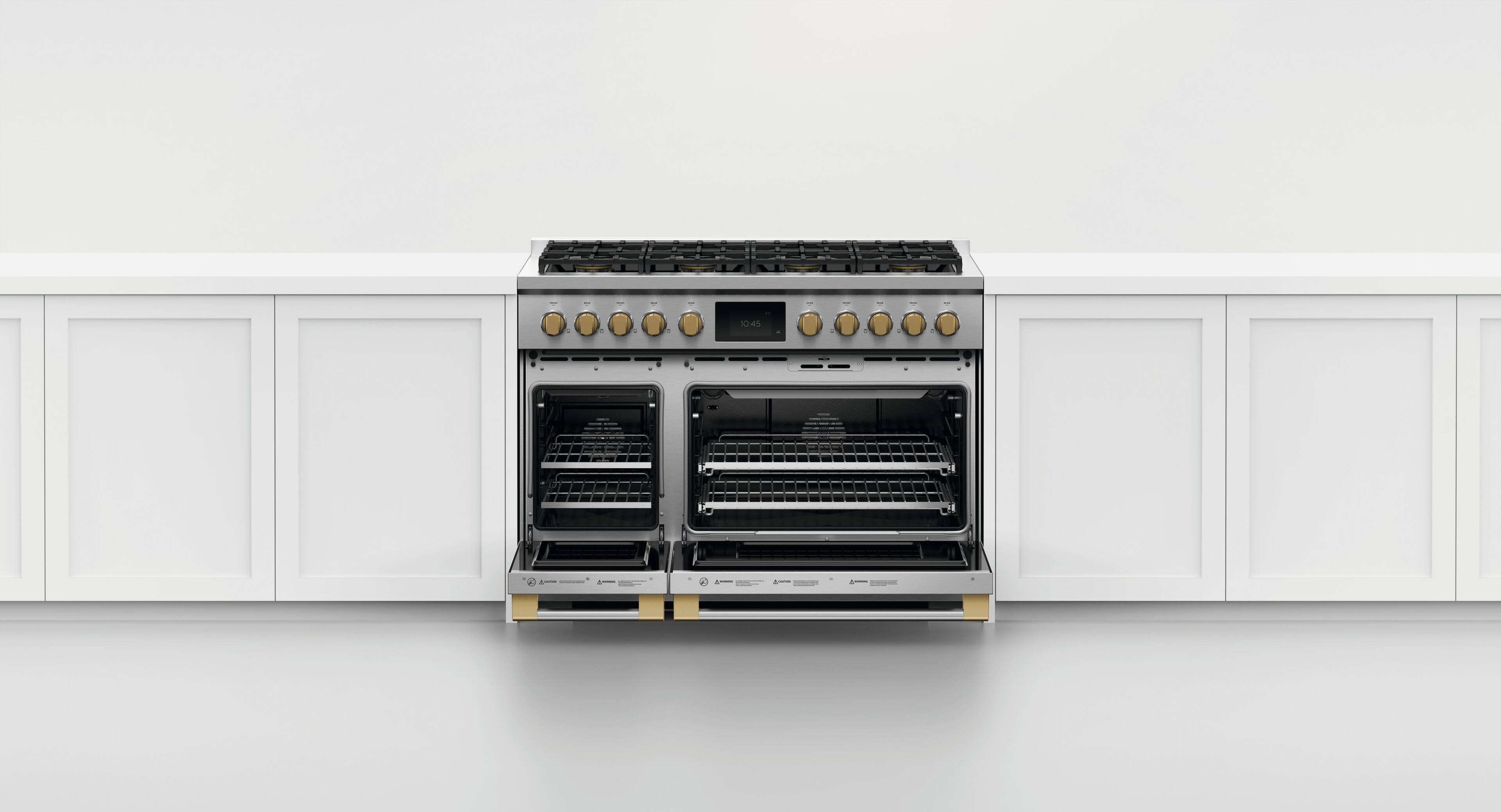 Alt View 14. Fisher & Paykel - Pro Range Dial Kit, 48", Hybrid - Compatible with RHV3-484 - Brass.