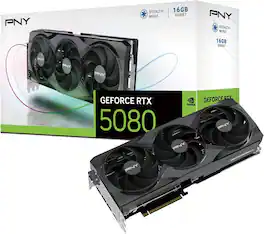 PNY - VCG508016TFXPB1 NVIDIA GeForce RTX 5080 16GB 256-Bit GDDR7 DLSS 4.0 PCI Express 5.0 x16 Video Card