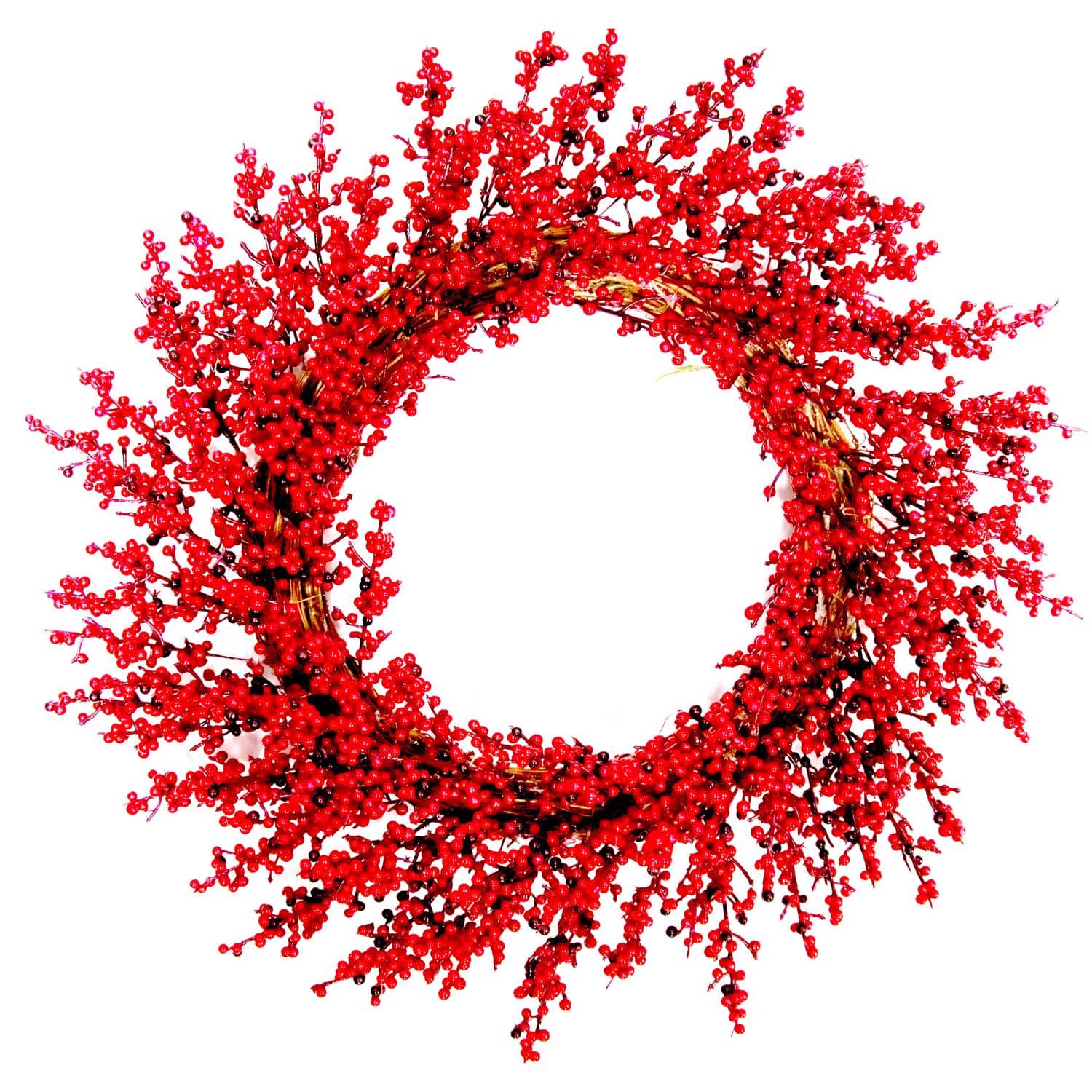 Celebrations - 22 in. D Cranberry Wreath - Red
