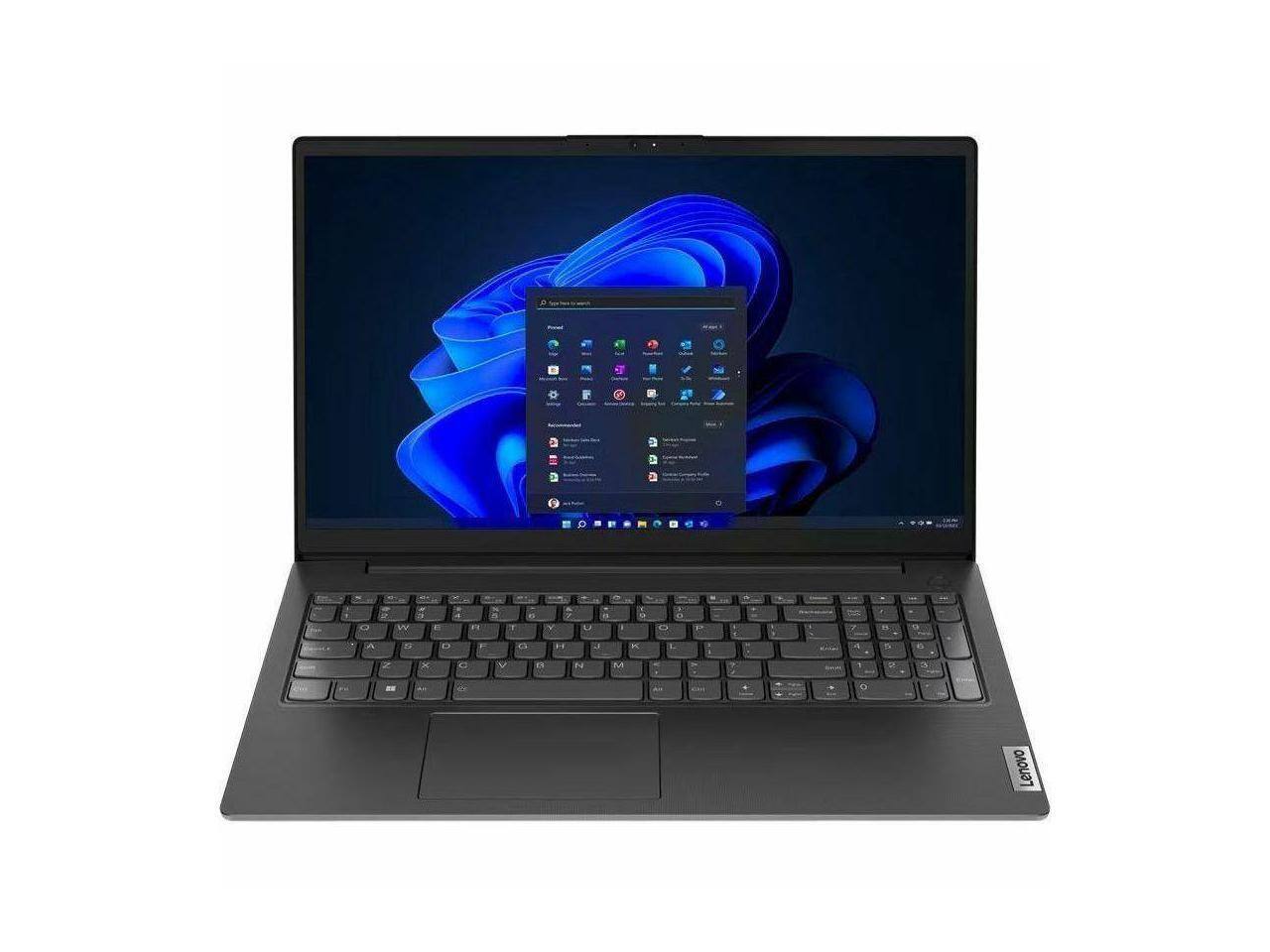 Alt View 2. Lenovo - Lenovo V15 G4 IRU 15.6" Intel Core i3-1315U Intel UHD Graphics 8GB Memory 256GB Storage Windows 11 Pro 83A10028US - Black.