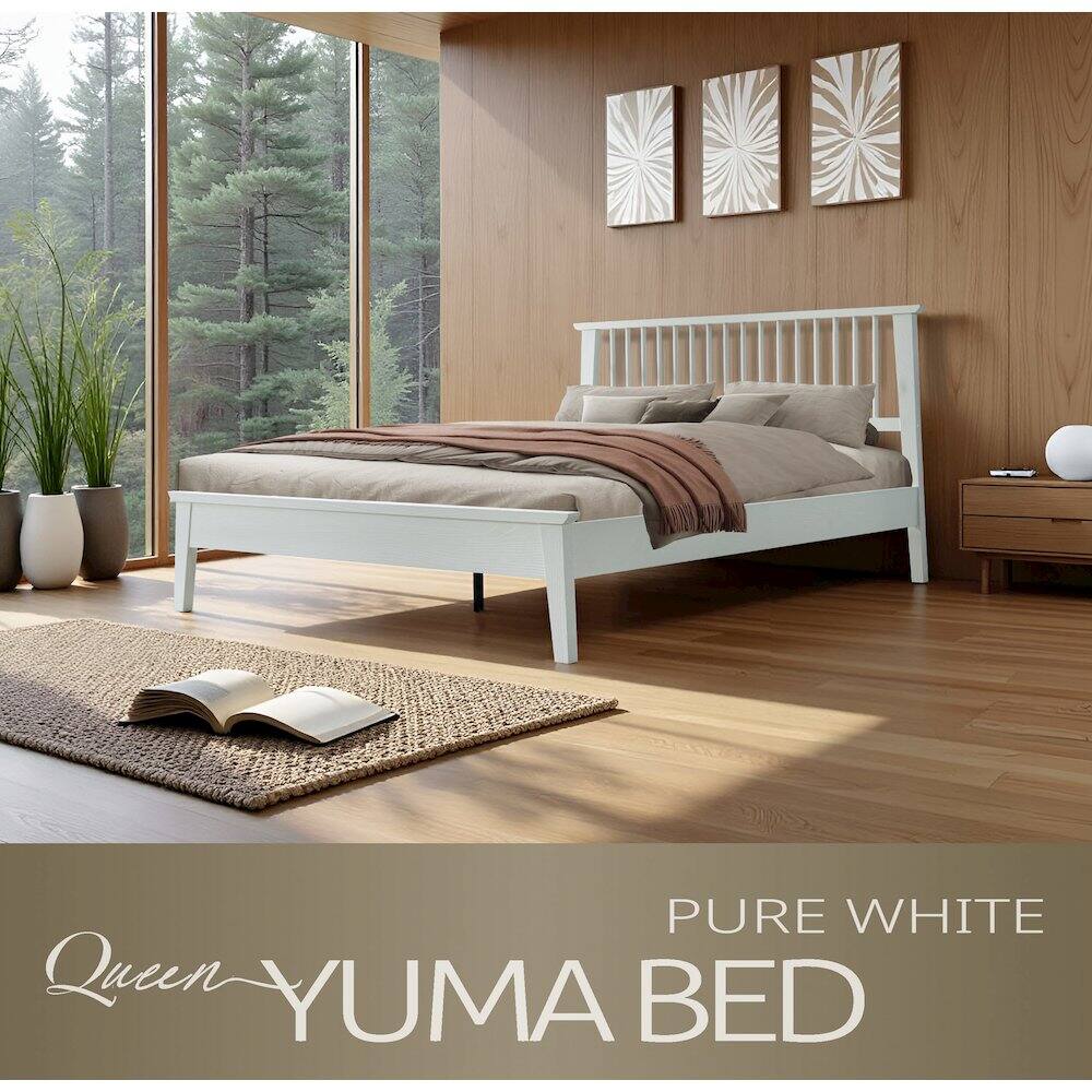 PURE WHITE Queen YUMA BED