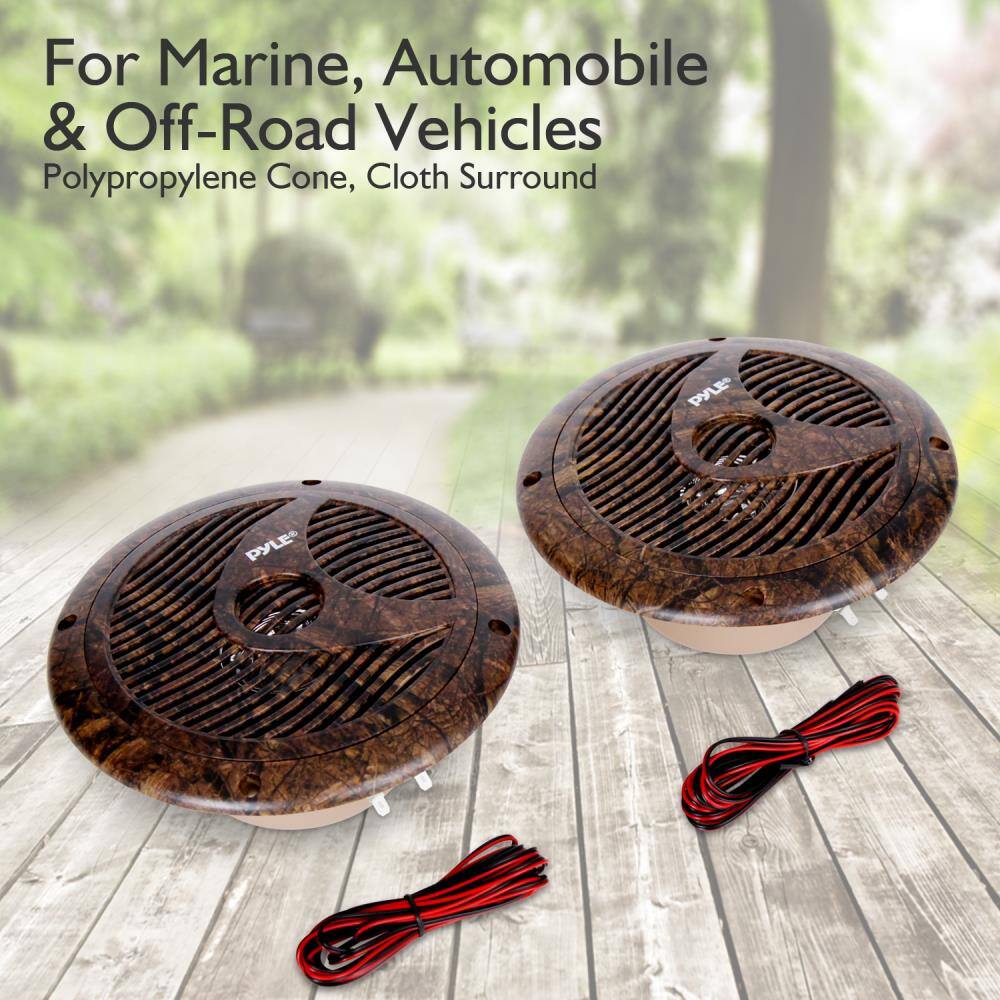 For Marine, Automobile & Off-Road Vehicles  
Polypropylene Cone, Cloth Surround
