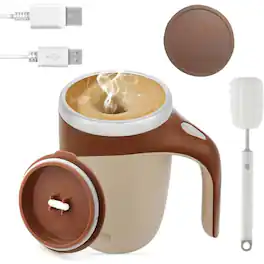 Schertz - Rechargeable Self-Stirring Mug, Stainless Steel, Portable - coffee