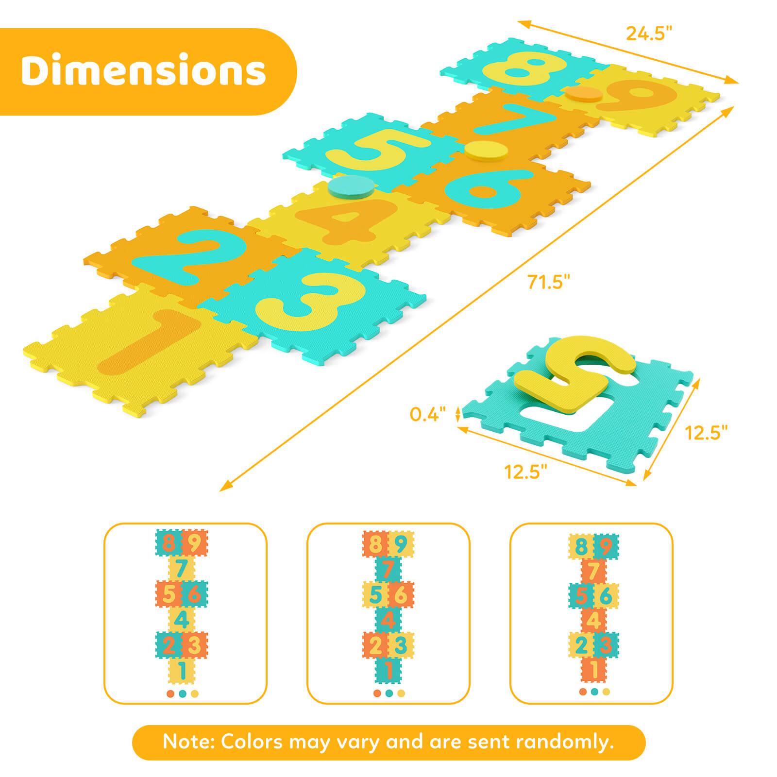 24.5" Dimensions 829 8 9 7 5 6 4 2 3 71.5" 1 5 0.4" 12.5" 12.5" 89 8 9 7 5 6 4 23 2 3 1 ... 8 9 5 6 4 2 3 1 89 8 9 7 5 6 4 2 3 1

Note: Colors may vary and are sent randomly.