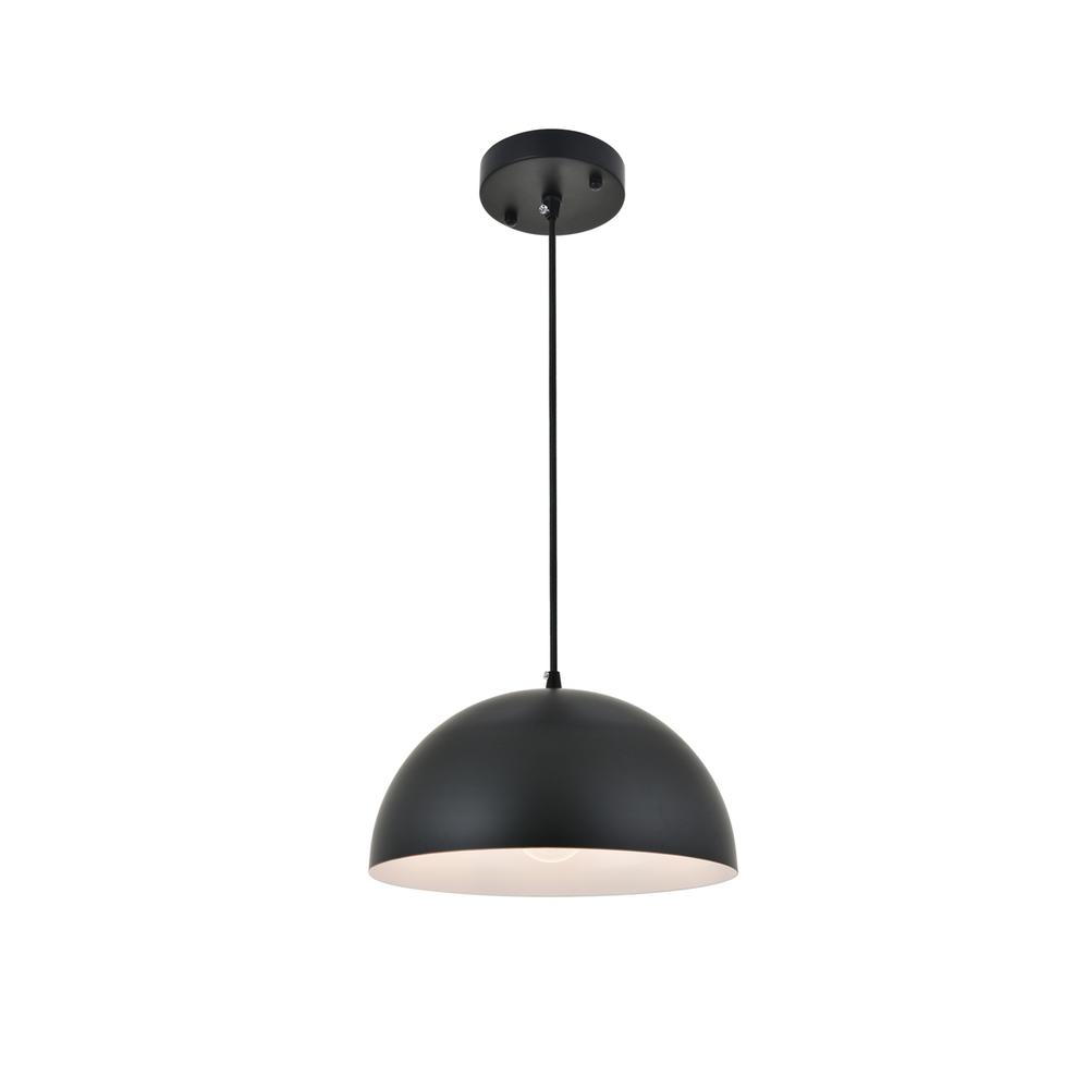 Alt View 9. Living District - Forte 1 light black Pendant - Black.