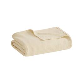Gracie Mills - Brock Classic Lightweight Basketweave Cotton Blanket 250 GSM - Natural