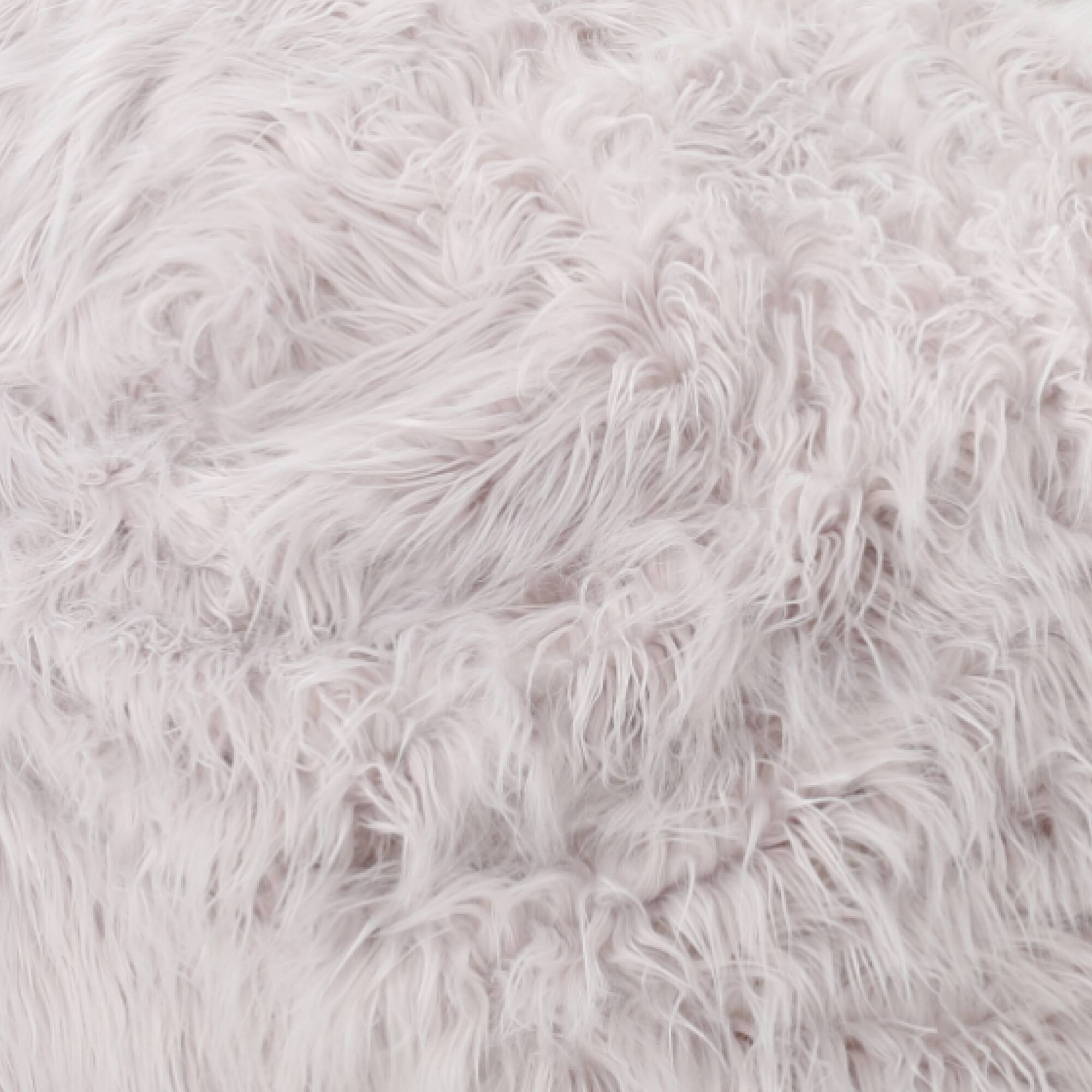 Left. GOODSILO - Luxurious Faux Fur Bean Bag Chair with Removable Cover for Ultimate Comfort and Style - Lavender.