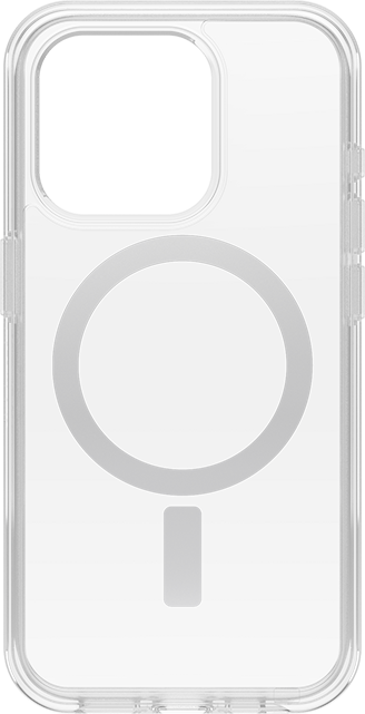 OtterBox - Symmetry Series With MagSafe Case for iPhone 15 Pro | Color: - Clear/Silver