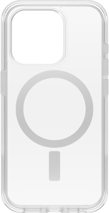 OtterBox - Refurbished Excellent - Symmetry Series With MagSafe Case for iPhone 15 Pro | Color: - Clear/Silver