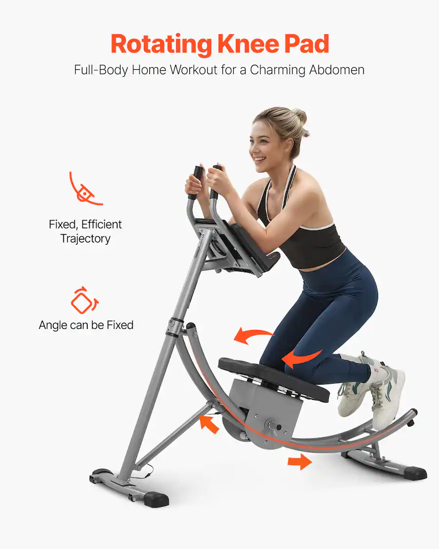 VEVOR AB Workout Machine, Ab Workout Equipment at Home Gym, Core ...