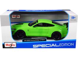 2020 Ford Mustang Shelby GT500 1/24 Diecast Model Car by Maisto - Bright Green