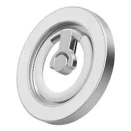 UUCOVER - Magnetic Phone Ring Holder, Dual-Sided Magnets Kickstand Compatible with MagSafe, 360° Rotatable Metal Finger Grip Stand - White