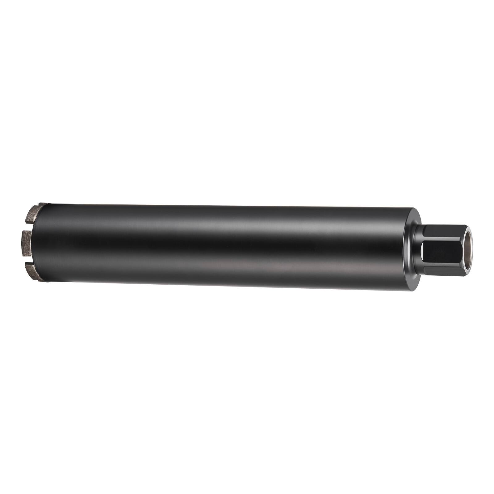 Alt View 5. VEVOR - Core Drill Bit, 3 inch Diameter, 14 inch Drilling Depth, 1-1/4 in-7 Internal Thread, High-Precision Welding Technology - Black.