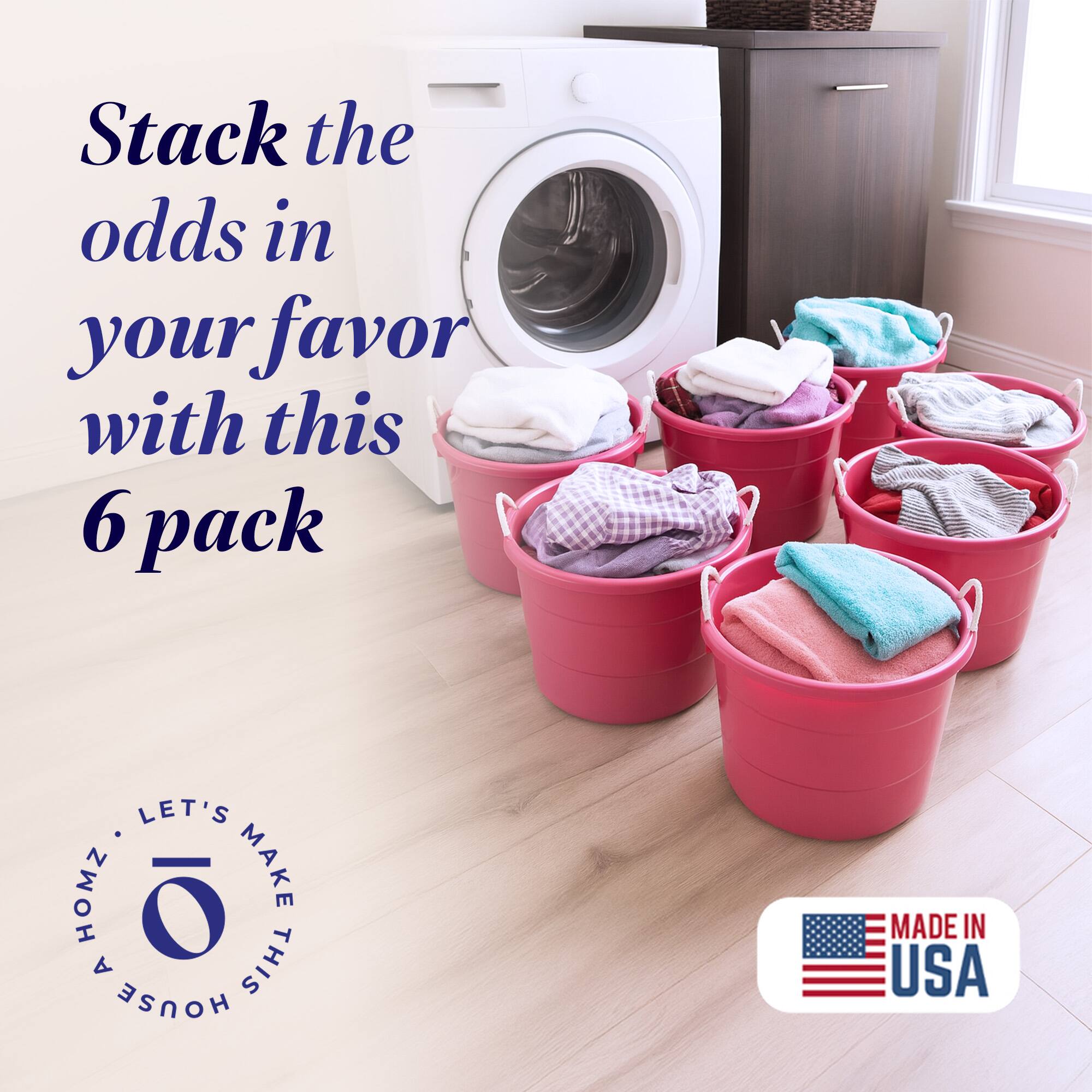 Stack the odds in your favor with this 6 pack

LET'S HOMZ MAKE THIS HOUSE

MADE IN USA