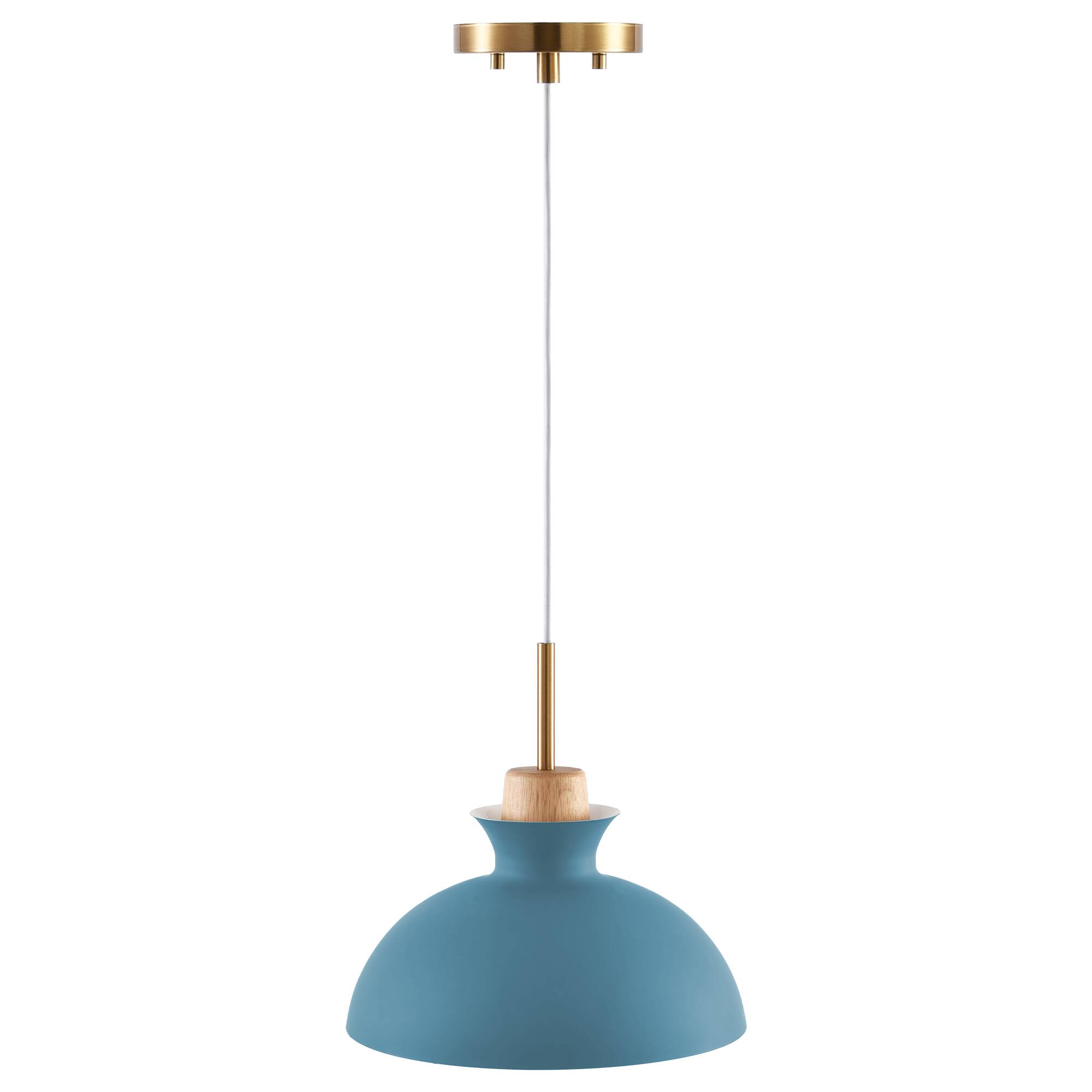 Alt View 6. Parrot Uncle - 1-Light Modern Blue Hanging Pendant Light - Blue.