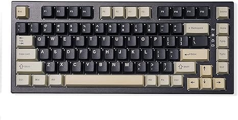 Wikistore - YZ75 75% Gasket Mechanical Keyboard,TKL Wireless Hot Swappable with 4-Layer Padding,NKRO RGB Keyboard fMilk Switch - Yellow