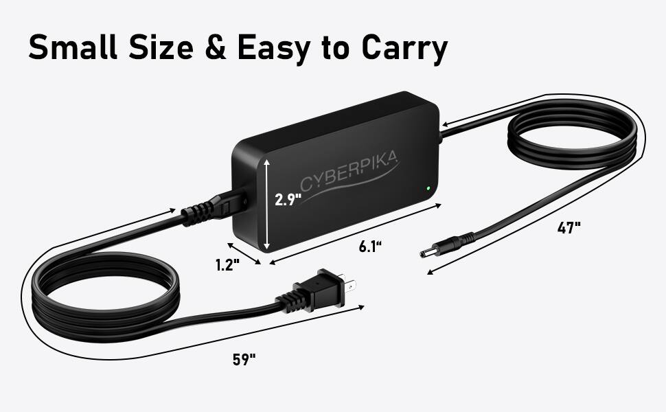 Small Size & Easy to Carry

CYBERPIKA

1.2"  
2.9"  
6.1"  
47"  
59"