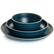 Alt View 2. Gibson - Gibson Home Rockabye 12 Piece Melamine Dinnerware Set in Dark Teal - Dark Teal.