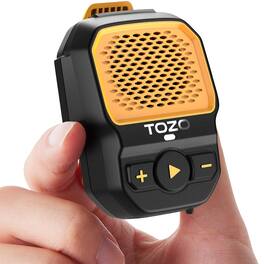 TOZO - PM1 Wearable AI Bluetooth Speaker – Clip-On Design, 20-Hour Battery, IPX67 Waterproof, Built-In Mic - Yellow