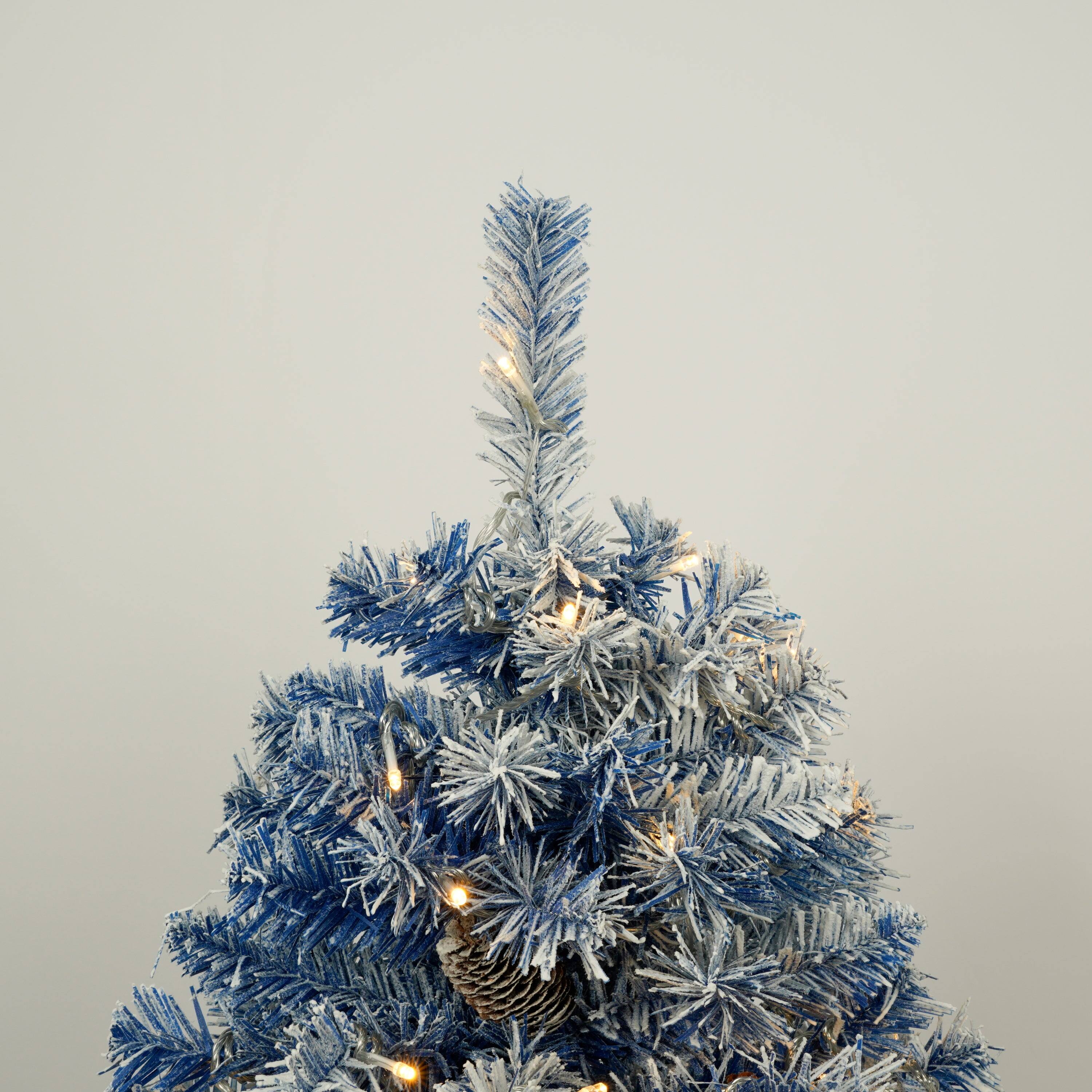 Alt View 5. Hivvago - Pre-lit Xmas Tree Artificial Christmas 4-Piece Set - Blue.