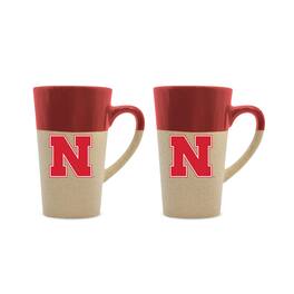 The Fanatic Group - Nebraska Huskers 16oz. Two-Pack Ceramic Mug Set - Red
