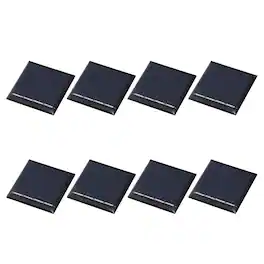 Unique Bargains - 8pcs 2V 0.08W 40mA Mini Solar Panels, Small Solar PV Cells for DIY Electric Toy Materials Kits - Black