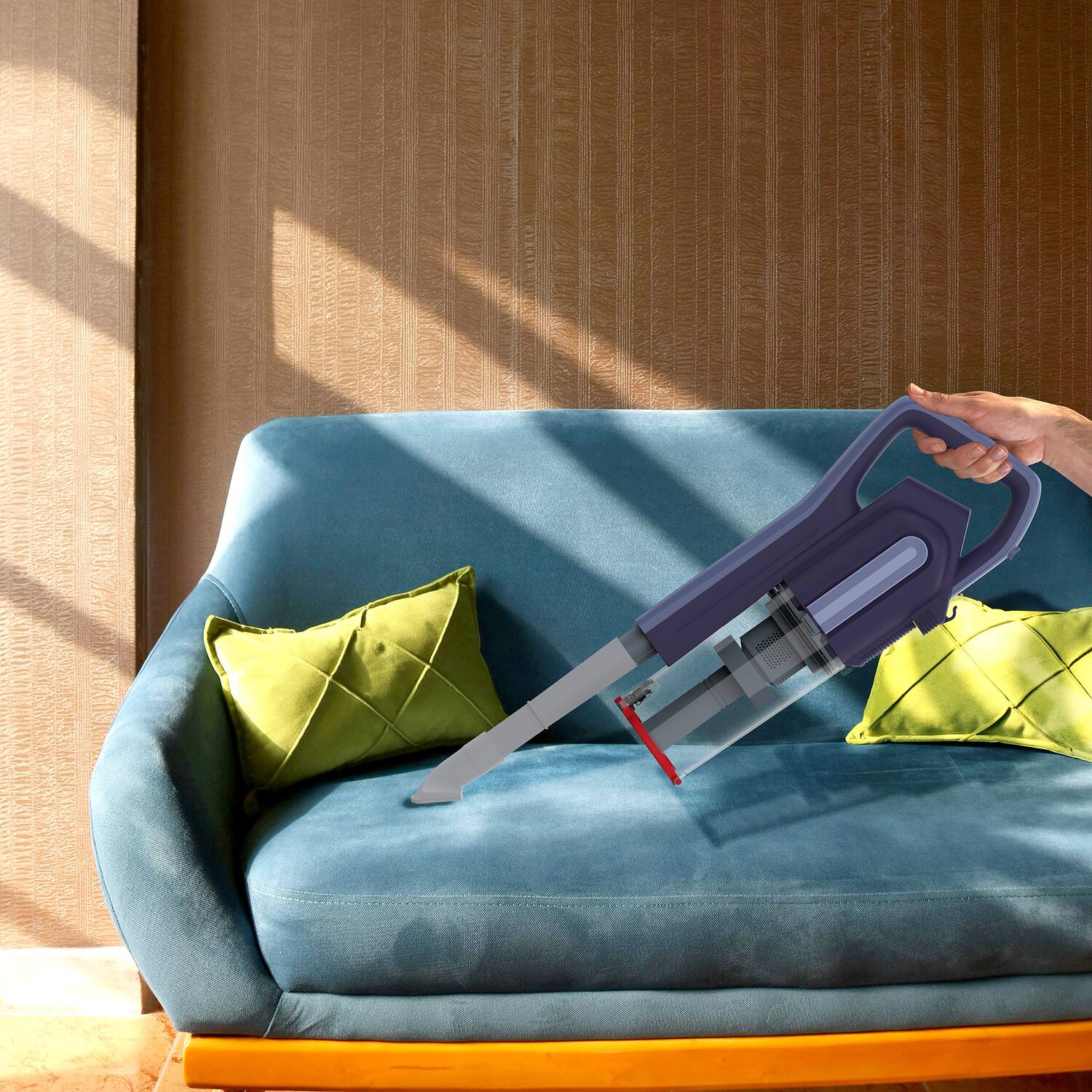 Back. Koblenz - Scorpio 3-in-1 Corded Cyclonic Vacuum SVK-165 - Gray/Purple.