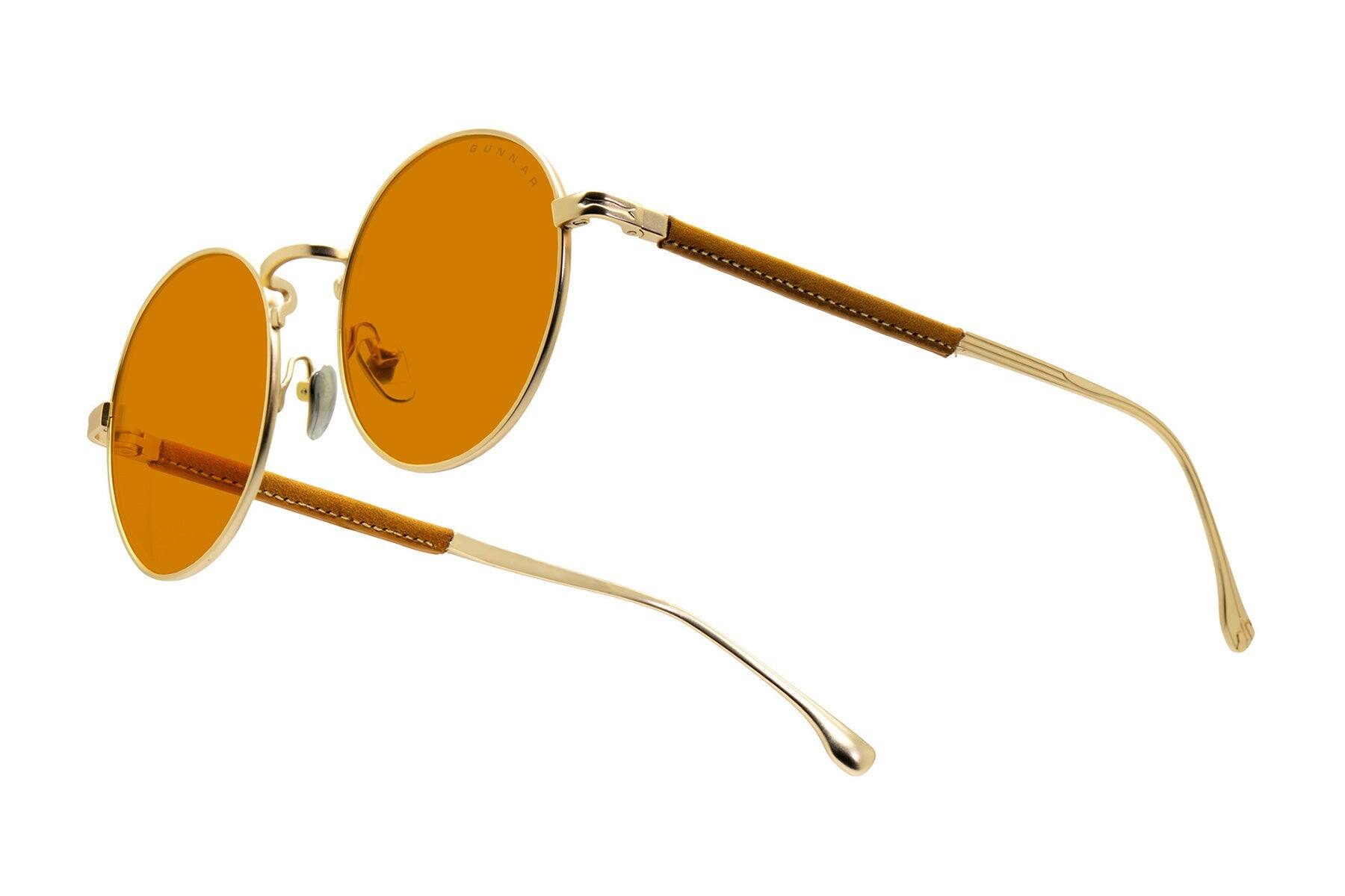 Alt View 9. GUNNAR - GUNNAR Gaming Glasses  - Witcher Ciri, Saddle, Amber Lens - Blue Light Blocking, Relieve Dry Eye, Anti Glare - Meteorite/Saddle.