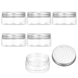 Unique Bargains - Premium Empty Scent Beads Container, Refillable Spice Tin Hollow Lid, 6pcs 2.7oz - For Aromatherapy, Scent, Storage - Clear