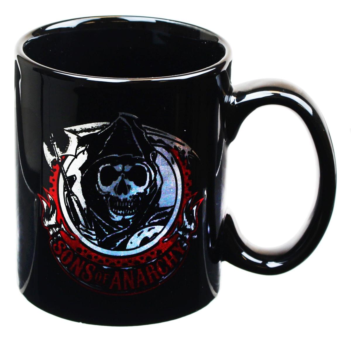 Just Funky - Sons of Anarchy SAMCRO Grim Reaper Logo 20oz Coffee Mug - Black price history on PriceWatchPro
