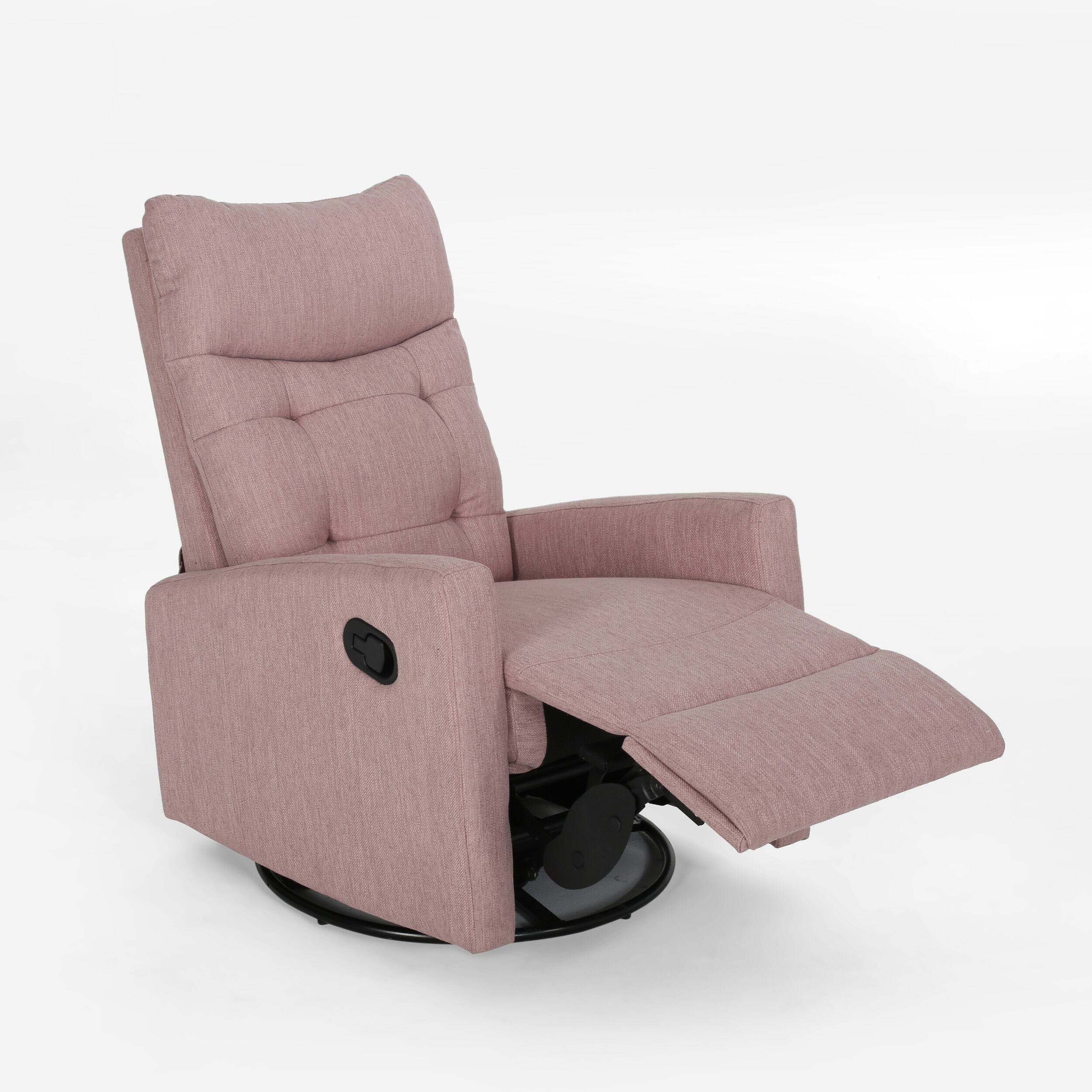 Alt View 4. TinyHomie - Recliner Chairs Swivel Rocker Recliner Chair for Adults Glider Rocking Chair Nursery Recliner for Living Room Reclining - white.