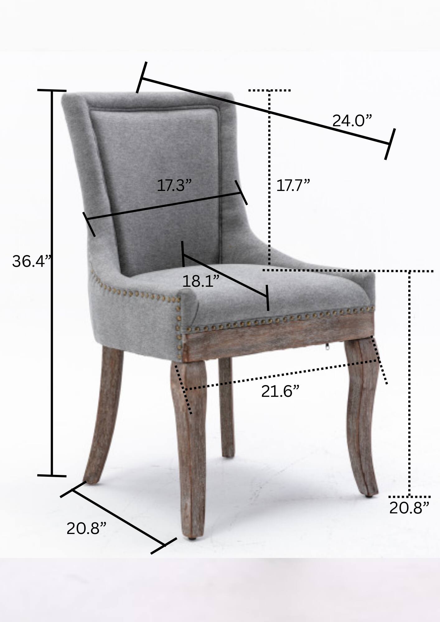 24.0"  
17.3"  
17.7"  
36.4"  
18.1"  
21.6"  
20.8"  
20.8"