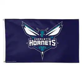 WinCraft - Charlotte Hornets 3' x 5' Single-Sided Deluxe Primary Team Flag - Multicolor