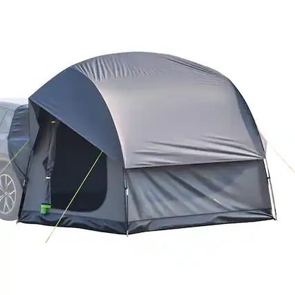 Front. VEVOR - SUV Tent for Camping, 8FT L x 8FT W, Waterproof PU2000mm Spacious Double Layer Design for 5-8 Person - Gray.