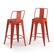 Alt View Zoom 17. Simpli Home - Rayne Metal Counter Height Stool (Set of 4) - Orange.