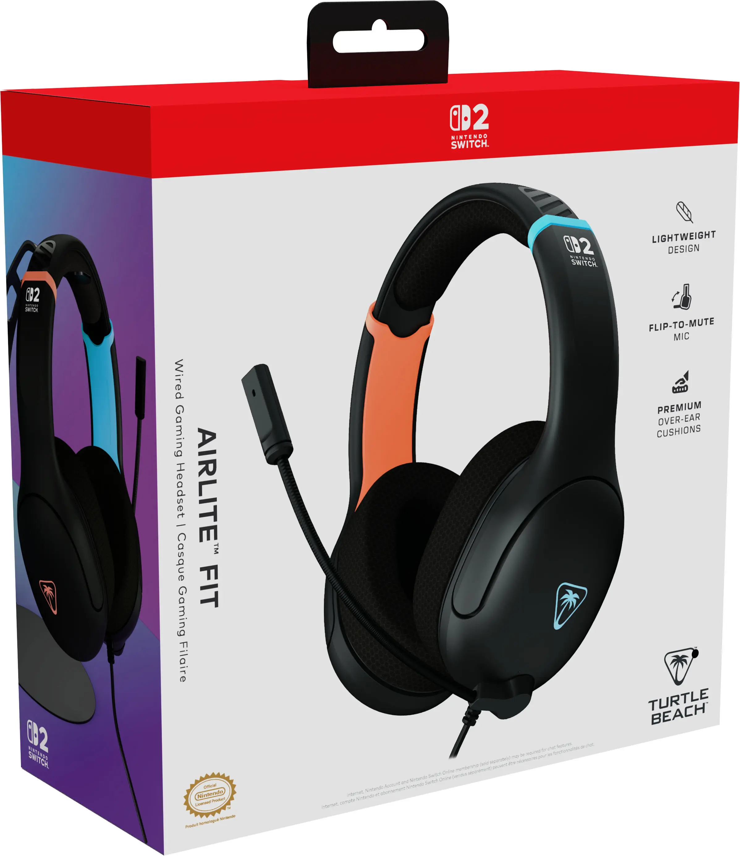 Turtle Beach Airlite Fit Wired Over Ear Gaming Headset for