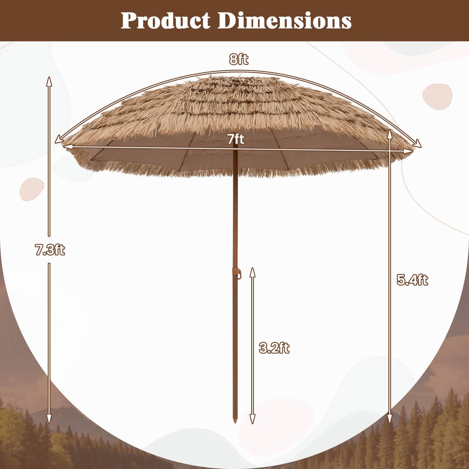 Product Dimensions

- 8ft
- 7ft
- 7.3ft
- 5.4ft
- 3.2ft