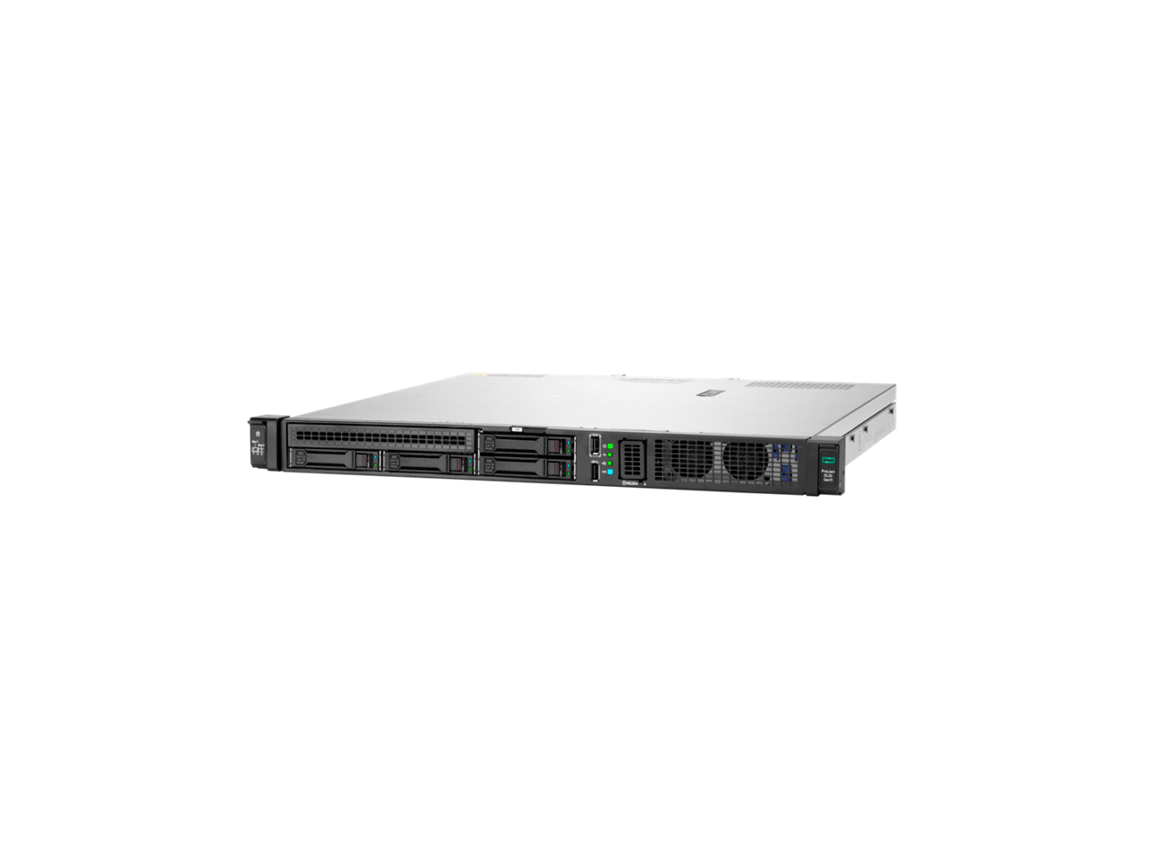Alt View 4. HPE Aruba - HPE ProLiant DL20 Gen11 6315P 2.8GHz 4-Core / 1x16GB / 2LFF NHP / 2x1TB SATA HDD / 1x290W PS Rack Server - Black.