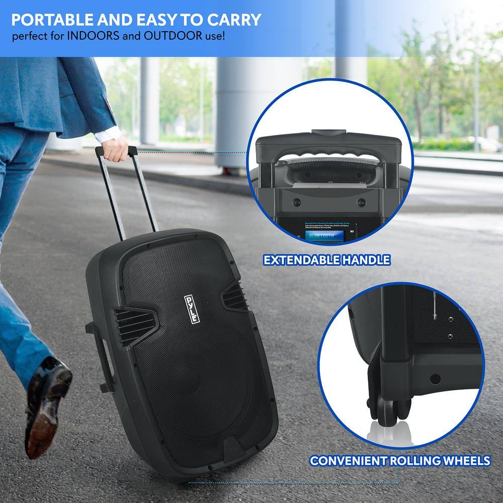 PORTABLE AND EASY TO CARRY  
perfect for INDOORS and OUTDOOR use!

EXTENDABLE HANDLE

CONVENIENT ROLLING WHEELS