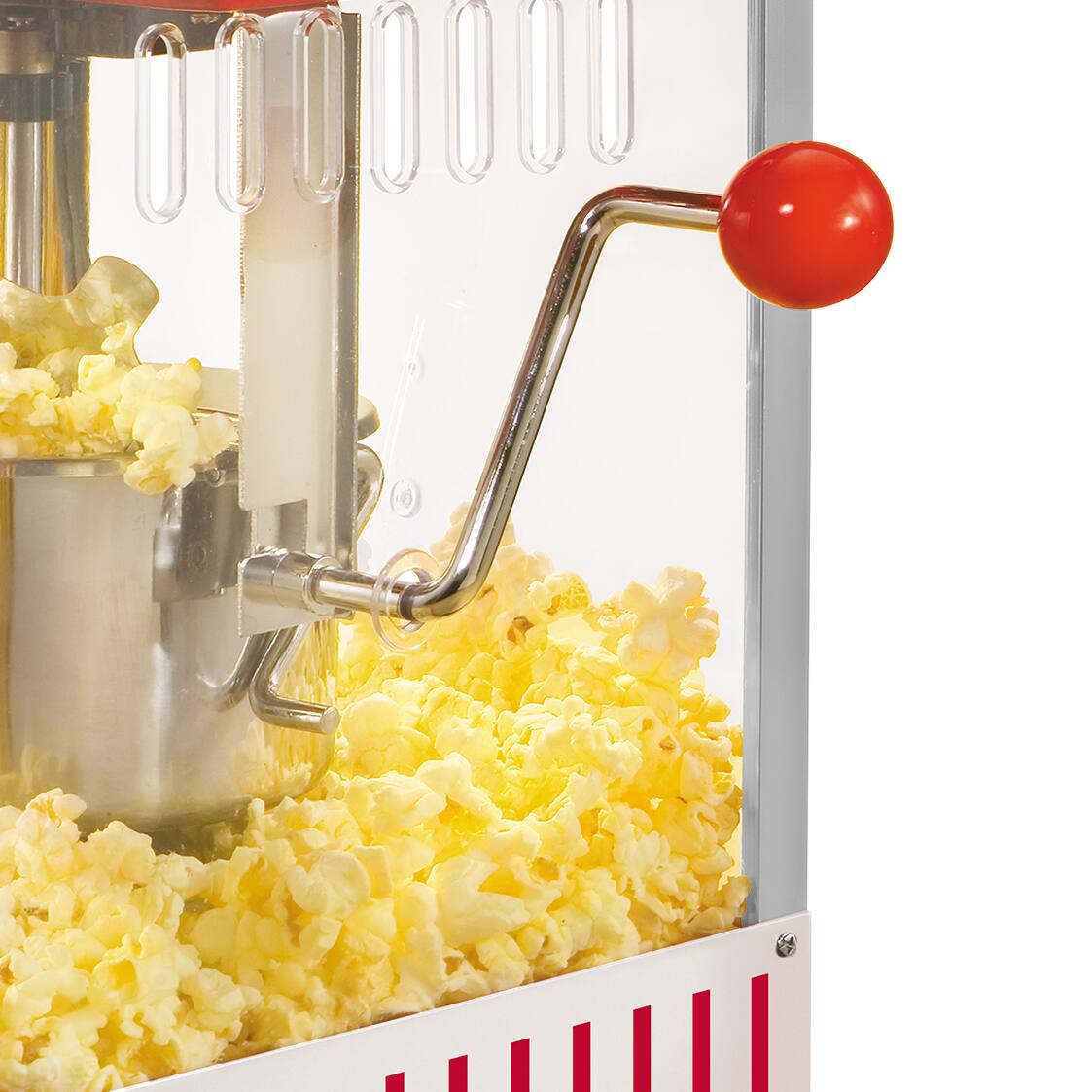 Left. Nostalgia - 2.5-Ounce Kettle Popcorn Maker - Red.