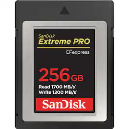 SanDisk - 256GB Extreme PRO CFexpress Card Type B SDCFE-256G-GN4NN