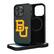 Front. Keyscaper - Baylor Bears Linen Logo iPhone Magnetic Bump Case - 16 Pro Max - Black.